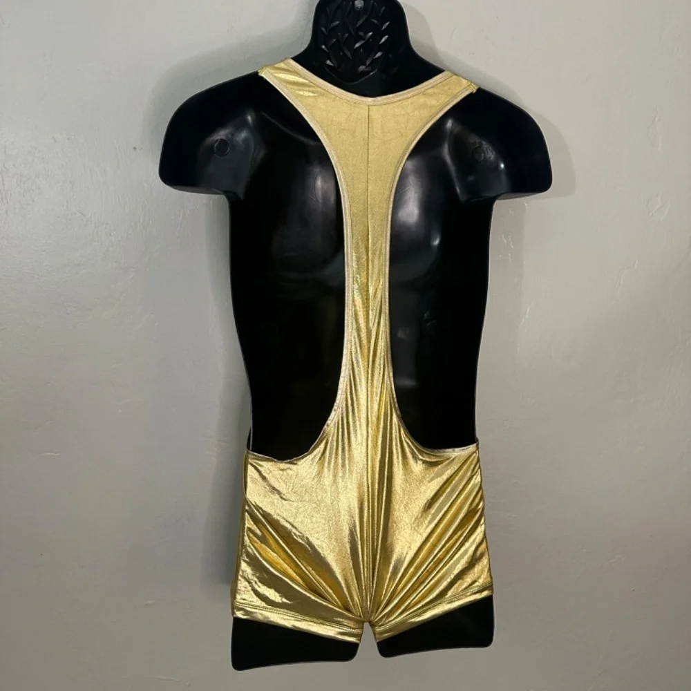 Ball Singlet 32" waist unstretched Gently worn Metallic stretch fabric - Picture 3 of 3